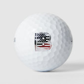 Monogram B USA Flag Golfball (Vorderseite)