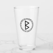 Monogram B - Viking Style - Pint Glass Glas (Vorderseite)
