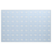 Monogram Baby Blue Stoff (Fat Quarter (45,7 x 55,9 cm))