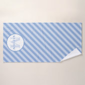 Monogram Baby Boy Blue Badehandtuch (Badehandtuch)