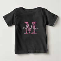 Monogram Baby Girl T - Shirt
