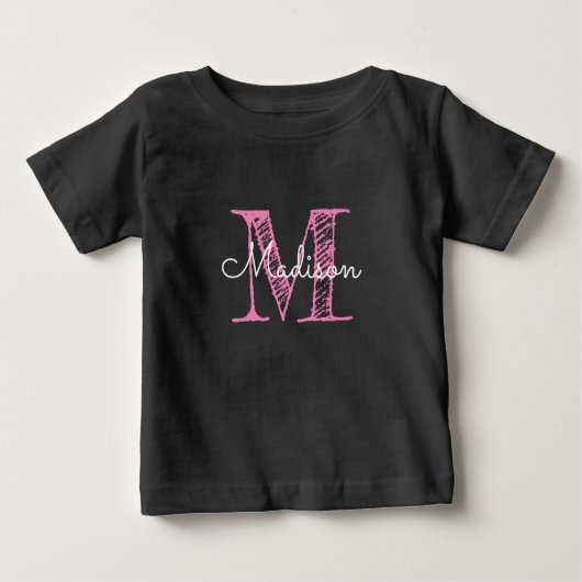 Monogram Baby Girl T - Shirt (Vorderseite)