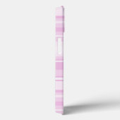 Monogram Baby Pink Streifen Case-Mate iPhone Gehäu Hülle (Rückseite / Rechts)