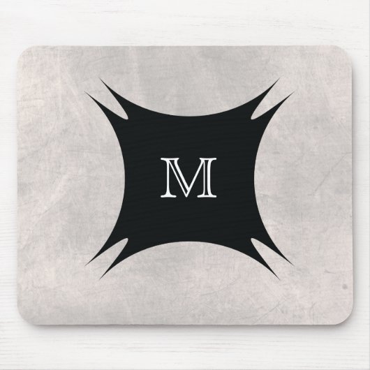 Monogram-Back personalisieren Mousepad (Vorne)