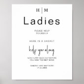 Monogram Badezimmer hilft Ihnen, sich selbst zu ve Poster (Vorne)