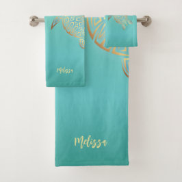 Monogram Badhandtuch Set