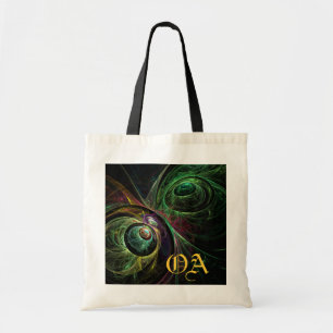 Monogram Bag für das Auge Abstrakte Art Tragetasche