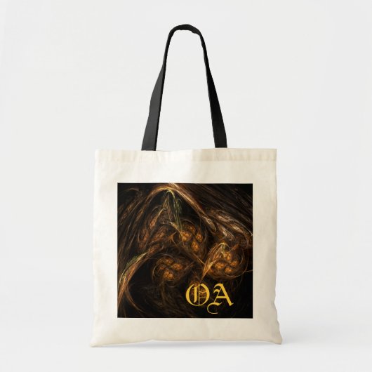 Monogram Bag Mother Earth Abstrakt Art Tragetasche (Vorne)