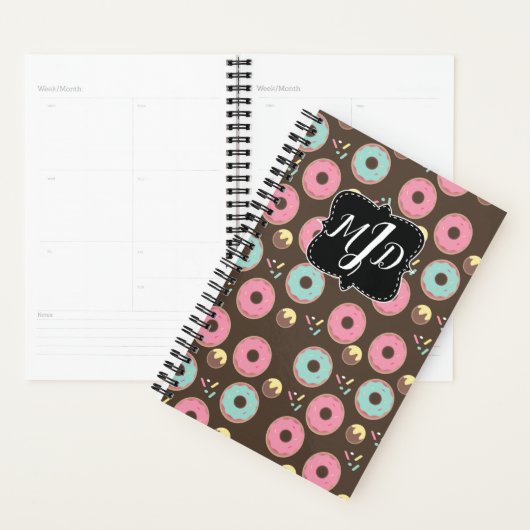 Monogram Bakery Donut Mattiert Sprinkles Mix Planer (Anzeige)