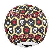 Monogram Bandit Theme-Muster Baseball (Rückseite)