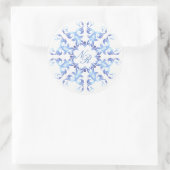 Monogram.Barockelement. Runder Aufkleber (Tasche)