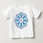 Monogram.Baroque-Element. Baby T-shirt (Vorderseite)