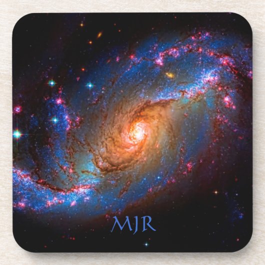 Monogram Barred Spiral Galaxy NGC 1672 Getränkeuntersetzer (Vorderseite)