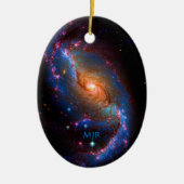 Monogram Barred Spiral Galaxy NGC 1672 Keramikornament (Vorne)