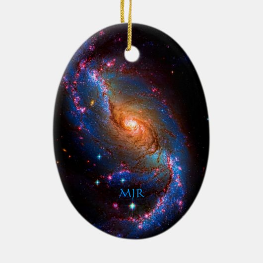 Monogram Barred Spiral Galaxy NGC 1672 Keramikornament (Hinten)