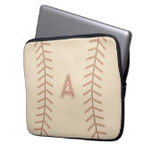 Monogram Baseball Notebook Sleeve Geschenk (Vorderseite Links)