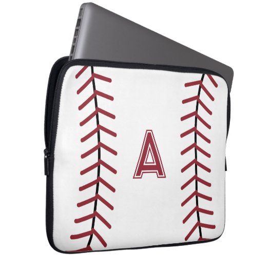 Monogram Baseball-Notebookgehäuse Laptopschutzhülle (Vorne Rechts)