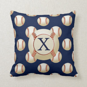 Monogram Baseball Sportmuster Kissen