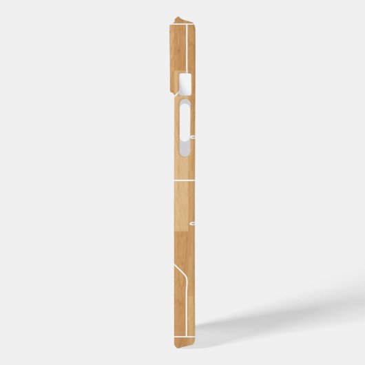 Monogram Basketball auf Basketballfeld Case-Mate iPhone Hülle (Rückseite / Links)