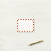 Monogram Basketball Balls auf Weiß Post-it Klebezettel (Auf Schreibtisch)