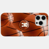 Monogram Basketball Case-Mate iPhone Hülle (Rückseite (Horizontal))