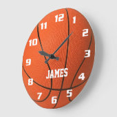 Monogram Basketball Große Wanduhr (Winkel)