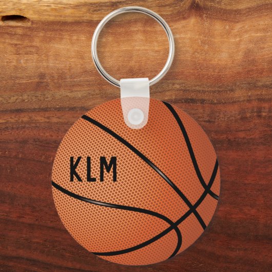 Monogram Basketball Keychain Schlüsselanhänger (Vorderseite)