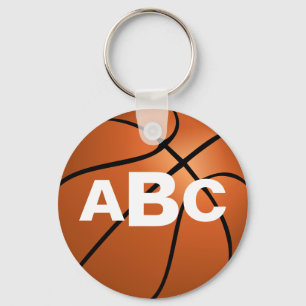 Monogram Basketball-Schlüsselanhänger Schlüsselanhänger