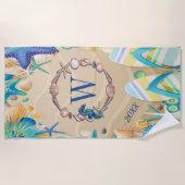 Monogram Beach Handtuch (Vorderseite)