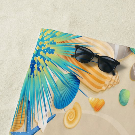 Monogram Beach Handtuch (Beispiel)