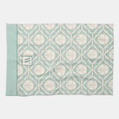 Monogram Beach Sand Dollar Muster Backen Geschirrtuch (Horizontal)