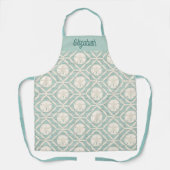 Monogram Beach Sand Dollar Muster Backen Schürze (Vorderseite)