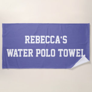 Monogram Beach Water Polo Swim Team Lila Strandtuch