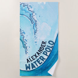 Monogram Beach Water Polo Wave Strandtuch