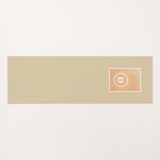 Monogram Beach Yogamatte (Rückseite (Horizontal))