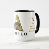 Monogram Bearded Dragon Custom Photo Mug Tasse (VorderseiteRechts)