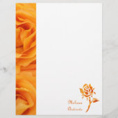 Monogram Beautiful Yellow Orange Hybrid Tee Rose (Vorderseite)