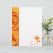 Monogram Beautiful Yellow Orange Hybrid Tee Rose (Stehend Vorderseite)