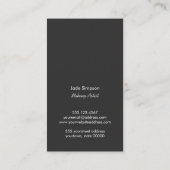 Monogram Beauty Sequin Niedlich Makeup Artist Lips Visitenkarte (Rückseite)