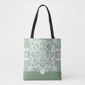Monogram Beetles Mandala Tote Bag Tasche (Vorderseite)