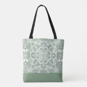 Monogram Beetles Mandala Tote Bag Tasche (Rückseite)
