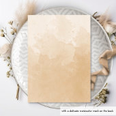 Monogram Beige Cream Watercolor Feierliche Hochzei Einladung