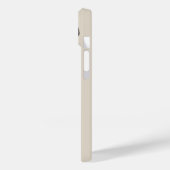 Monogram Beige Moderne Minimalistische Feminine Case-Mate iPhone Hülle (Rückseite / Links)