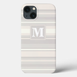 Monogram beige Streifen Case-Mate iPhone-Hülle iPhone Hülle