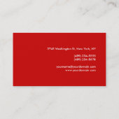 Monogram Beruflich Consultant-Visitenkarte Visitenkarte (Rückseite)