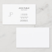 Monogram Beruflich Design Elegant Modernes, Schlic Visitenkarte (Vorne/Hinten)
