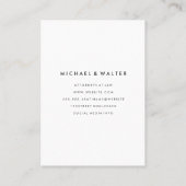 Monogram Beruflich Elegant Visitenkarte (Rückseite)