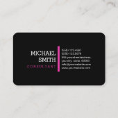 Monogram Beruflich Frostbite Modern Visitenkarte (Rückseite)