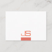 Monogram Beruflich Moderne elegante Vorlage Visitenkarte (Vorderseite)