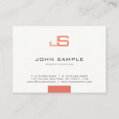 Monogram Beruflich Moderne elegante Vorlage Visitenkarte (Rückseite)